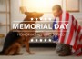 Text,Memorial,Day.,Honoring,All,Who,Served,Against,Blurred,American